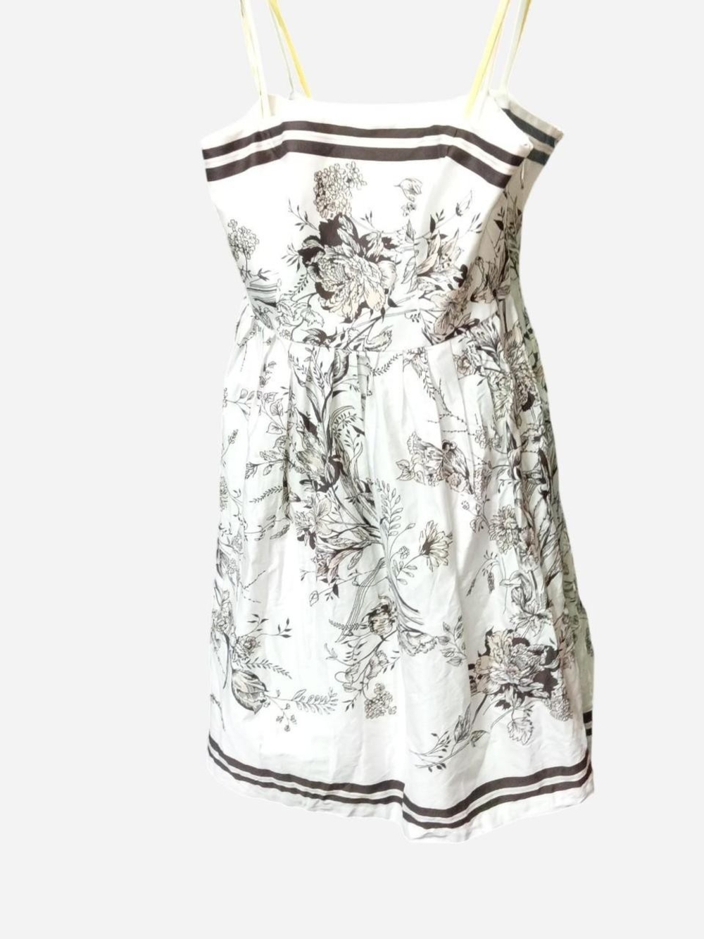 Ann Taylor Factory White Strapless Floral Sundress